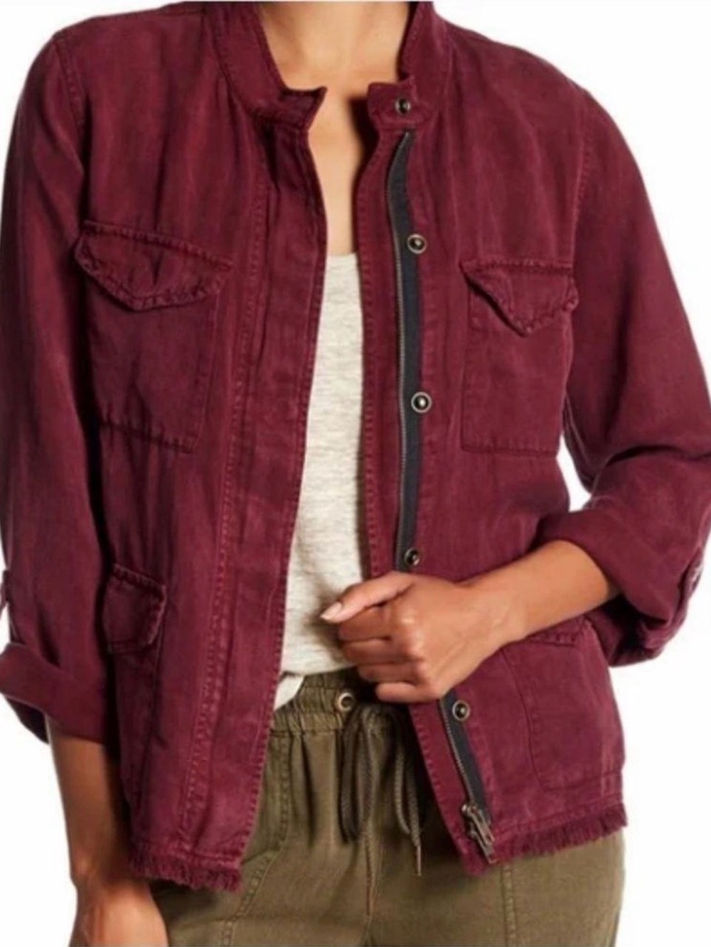 Sanctuary Women's Burgundy Jacket